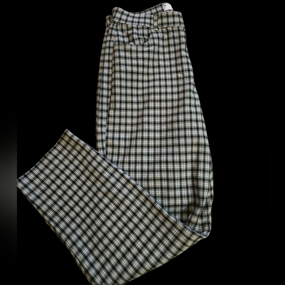 Black and White Plaid Pants - Picture 6 of 8